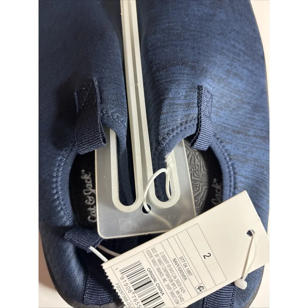 Kids Boys Cat and Jack‎ Water Shoes NWT Size 2 Dark Blue
